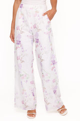 Adams Fitted Pant - Purple Floral
