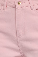 Ailis Wide Leg Jean - Dusty Pink
