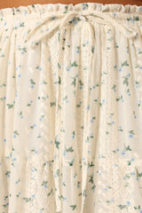 Amberlyn Maxi Skirt - Blue Floral