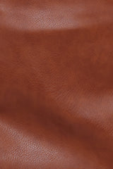 Catania Faux Leather Mini Skirt - Camel Brown