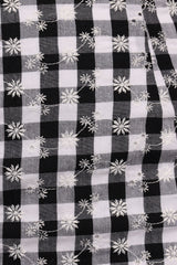 Clement Mini Skirt - Black White Gingham