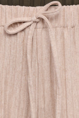 Davis Pleated Knit Pant - Beige