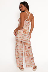 Devina Pants - Tan Print