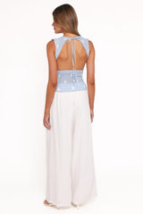 Elowen Wide Leg Pants - White
