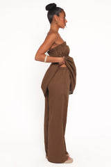 Ember Cotton Pants - Brown
