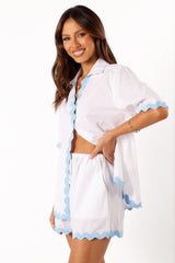 Harry Shorts - White Blue