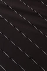 Heidi Stripe Slip Skirt - Black White Stripe