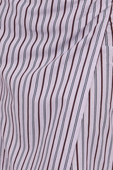 Jacey Wrap Midi Skirt - Midnight Stripe