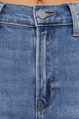 Just Black Cuffed Wide Leg Jean - Medium