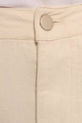 Kellen Corduroy Midi SKirt - Cream