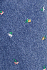 Kendall Straight Leg Jeans - Embroidery Medium Wash