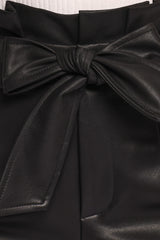 Kieran Faux Leather Pant - Black