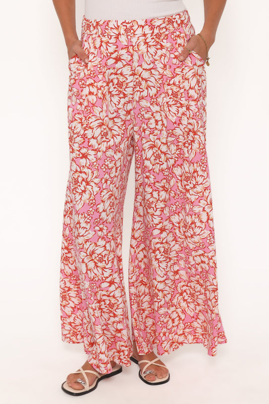 Lessie Pants - Pink Floral