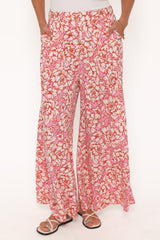 Lessie Pants - Pink Floral