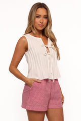 Libby Shorts - Red Gingham