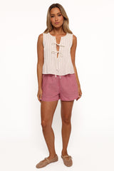 Libby Shorts - Red Gingham