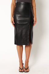 Makenna Midi Skirt - Black