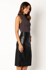Makenna Midi Skirt - Black