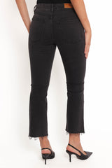 Marlow Mid Rise Crop Flare Jeans - Psych