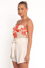 Mimi Tie Waist Shorts - Ivory