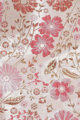 Myah Brocade Mini Skirt - Pink Floral