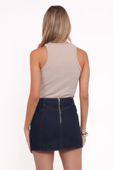 Narla Mini Skirt - Dark Denim