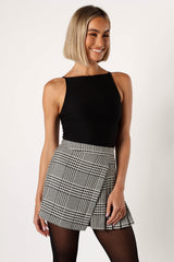 Natasha Mini Skort - Black/White