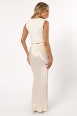 Negin Midi Skirt - Cream