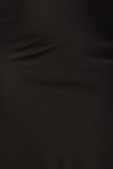 Nellie Satin Midi Skirt - Black