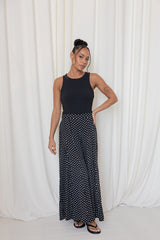 Neveah Pant - Black Polka Dot