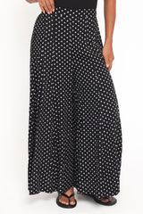 Neveah Pant - Black Polka Dot