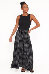 Neveah Pant - Black Polka Dot