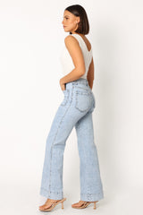 Nico Wide Leg Jean - Blue