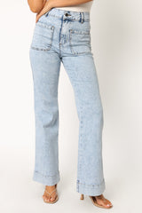 Nico Wide Leg Jean - Blue