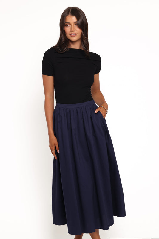 Oakley Midi Skirt - Navy