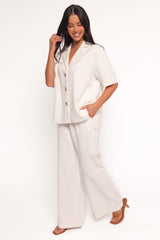Odelia Denim Pant - Off White