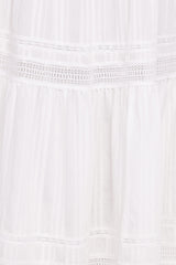 Peony Maxi Skirt - White