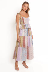 Petai Patchwork Maxi Skirt - Botanic Multi