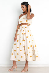 Phillipa Skirt - Beige Spot