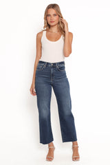 Pleaser Wide Leg Crop Jean - Uptown