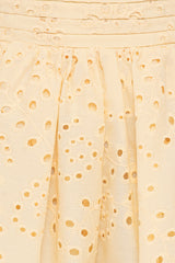 Regina Eyelet Flowy Short - Butter Yellow
