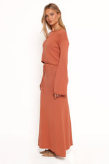 Rooney Knit Skirt - Cinnamon
