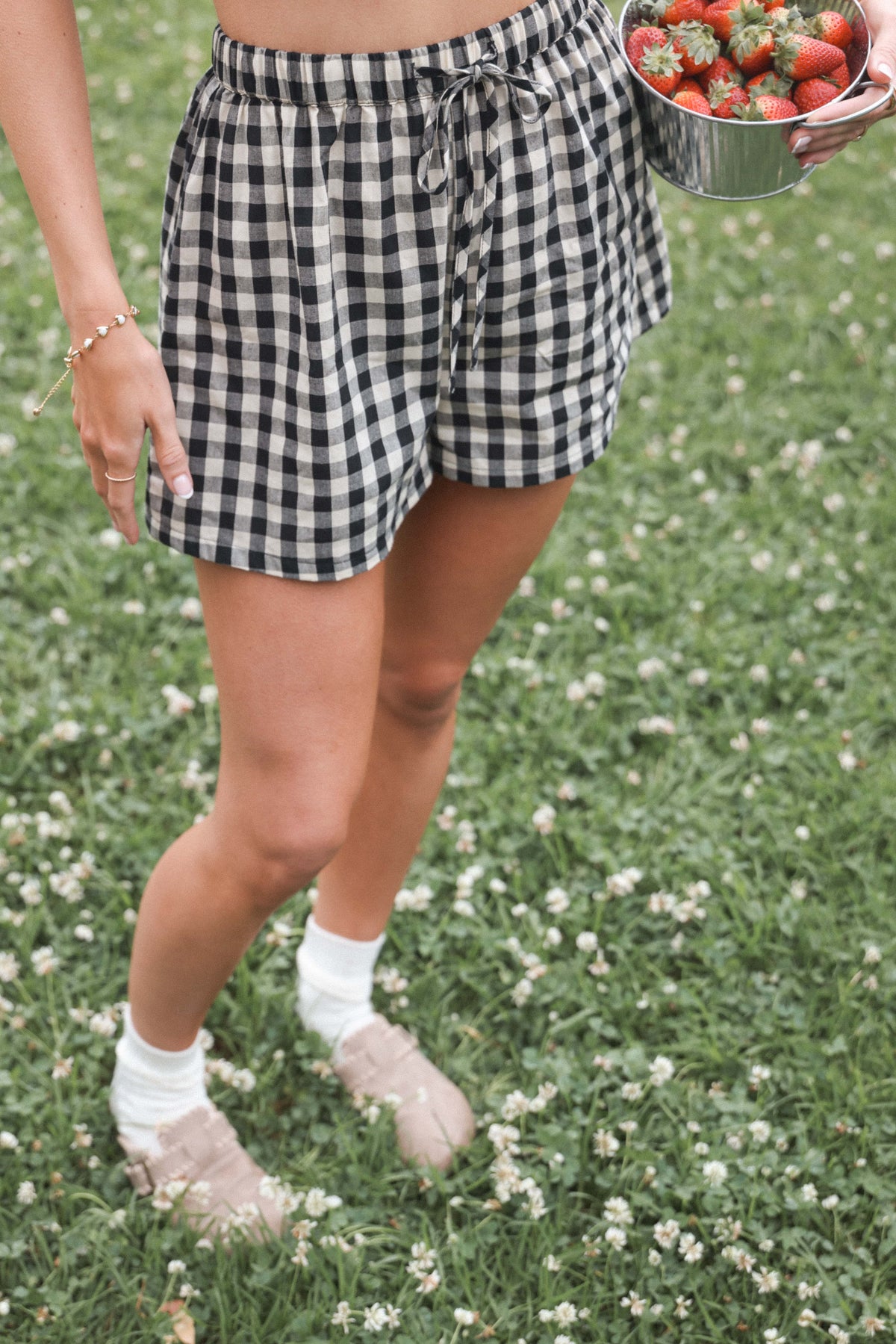 Rory Shorts - Black Gingham