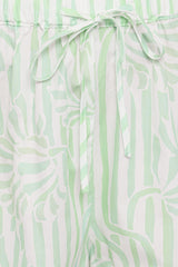 Rory Shorts - Jade Painted Stripe