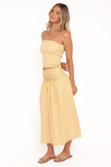 Salome Maxi Skirt - Mango Stripe