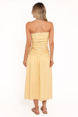 Salome Maxi Skirt - Mango Stripe