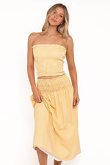 Salome Maxi Skirt - Mango Stripe