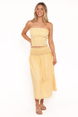 Salome Maxi Skirt - Mango Stripe
