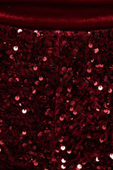 Scarlette Sequins Short - Burgundy