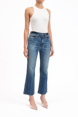 Soho High Rise Ankle Flare Jean - Rush Hour